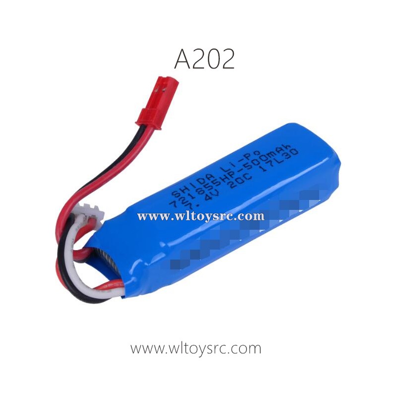 WLTOYS A202 1/24 RC Car Parts-7.4V 500mAh Battery
