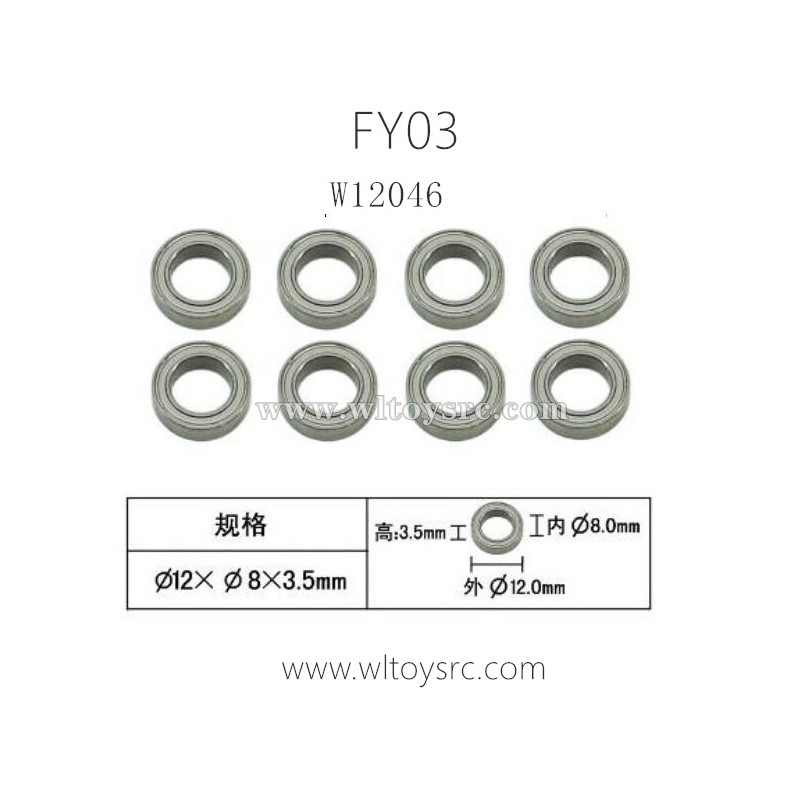 FEIYUE FY03 RC Car Parts-Ball Bearing W12046