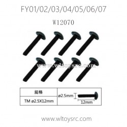 FEIYUE FY01 FY02 FY03 FY04 FY05 FY06 FY07 Parts-2.5X12TM Machine Silk Screw W12070