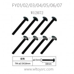 FEIYUE FY01 FY02 FY03 FY04 FY05 FY06 FY07 Parts-2.5X18TM Machine Silk Screw W12072