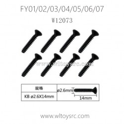 FEIYUE FY01 FY02 FY03 FY04 FY05 FY06 FY07 Parts-2.6X14KB Tapping Screw W12073