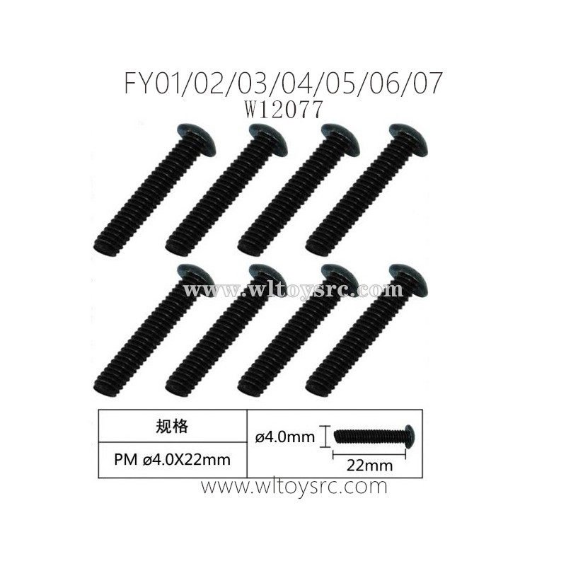 FEIYUE FY01 FY02 FY03 FY04 FY05 FY06 FY07 Parts-4.0X22TM Machine Silk Screw W12077