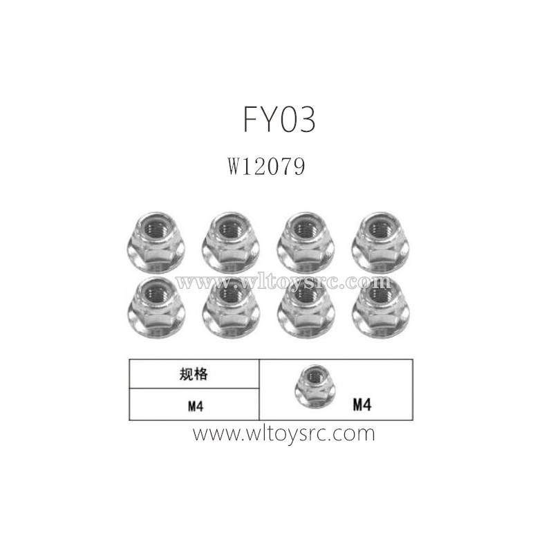 FEIYUE FY03 RC Truck Parts-Nut M4 W12079