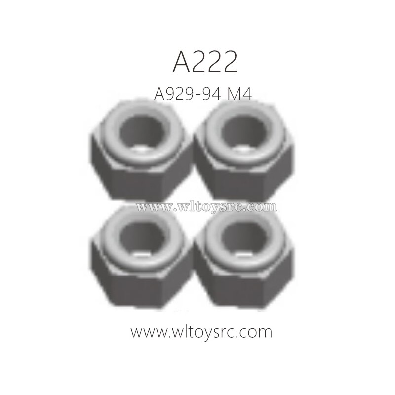 WLTOYS A222 1/24 Parts M4 Locknut