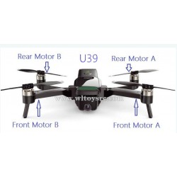 UDI RC Drone U39 Parts-Motor Arm Kit