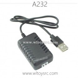 WLTOYS A232 1/24 RC Car Parts-7.4V 2000MaH USB Charger