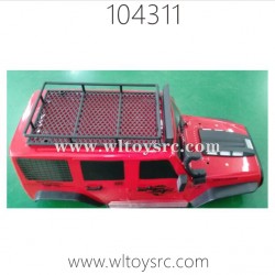 WLTOYS XK 104311 1/10 RC Truck Parts Car Shell and Top Frame 1362