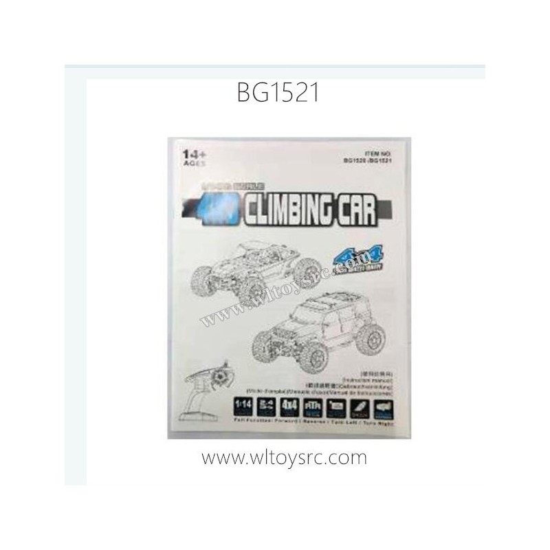 SUBOTECH BG1521 Venturer 1/14 RC Car Parts Instruction Manual