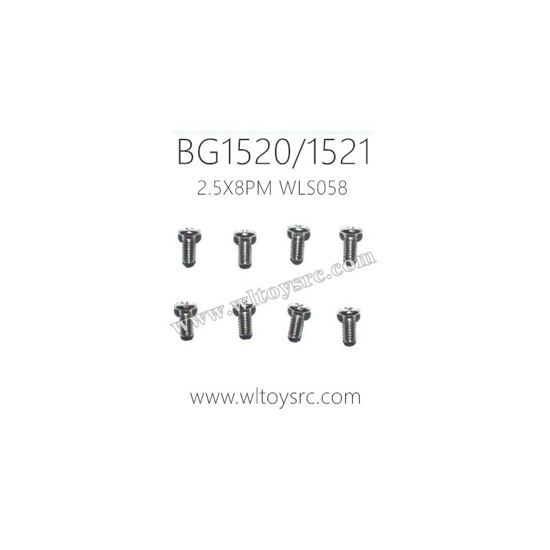 SUBOTECH BG1520 BG1521 Parts 2.5X8PM Machine screw WLS058