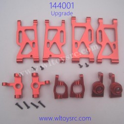 WLTOYS XK 144001 Upgrade Parts-Swing Arm Front and Rear Wheel Seat Red