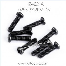 WLTOYS 12402-A Parts, 0256 Cross head Screws