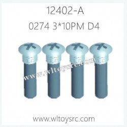 WLTOYS 12402-A RC Car Parts, 0274 Upper half tooth cross head screw