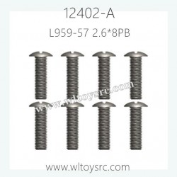 WLTOYS 12402-A Parts, L959-57 Round head self-tapping screws