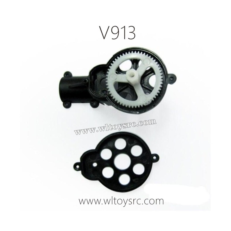 WLTOYS V913 Helicopter Parts, Tail Motor Gear with holder