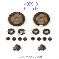 WLTOYS A959B Upgrade Parts-Metal Differential Gear and Bevel Gear set