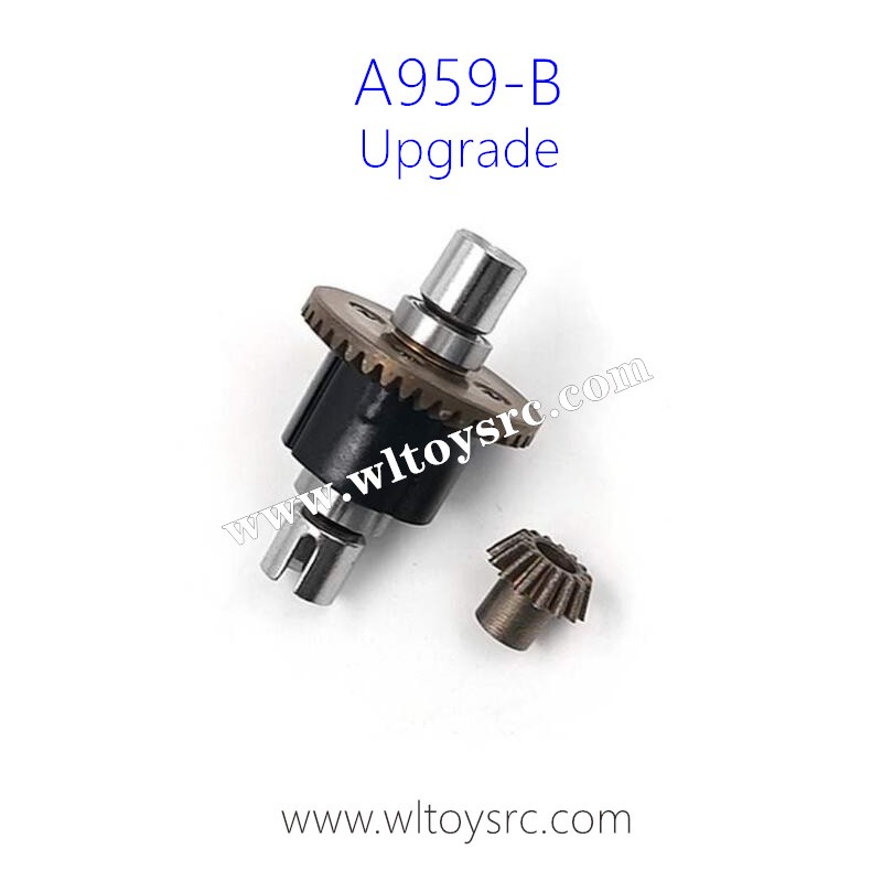 WLTOYS A959B Upgrade Parts, Metal Differential Gear Assembly with Bevel Gear