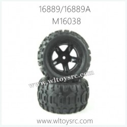 HBX16889 Parts, Tire with Wheel Complete M16038