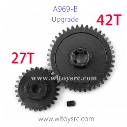 WLTOYS A969B Upgrade Parts, Metal Spur Gear and Mini Gear