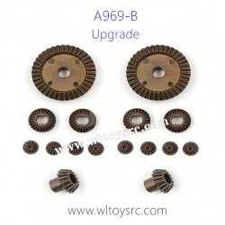 WLTOYS A969B 1/18 Upgrade Parts, Big Differential Gear and Bevel Gear