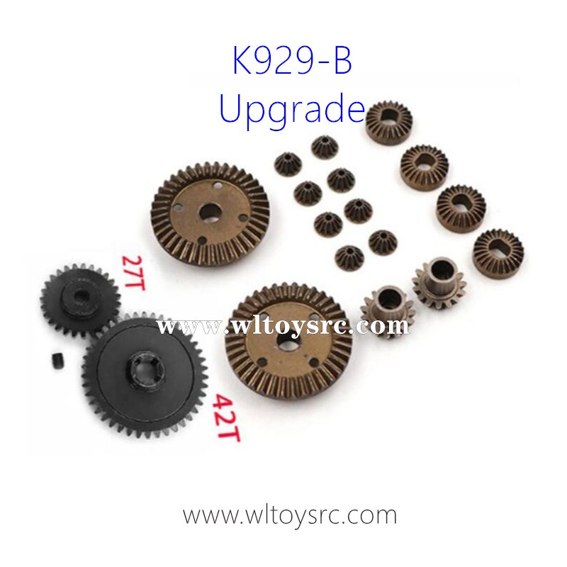 WLTOYS K929B RC Car Upgrade Parts, Differential Gear and Spur Gear