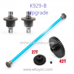 WLTOYS K929B Upgrades Parts, Central Shaft Differential Gear Assembly and Big Gear
