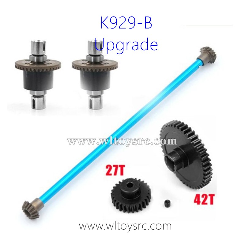 WLTOYS K929B Upgrades Parts, Central Shaft Differential Gear Assembly and Big Gear