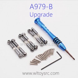WLTOYS A979B 1/18 Upgrade Parts, Connect Rods Grey