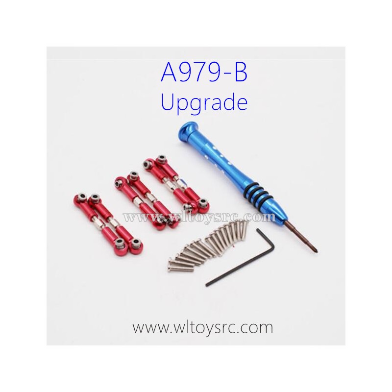 WLTOYS A979B Upgrade Parts, Connect Rods Red