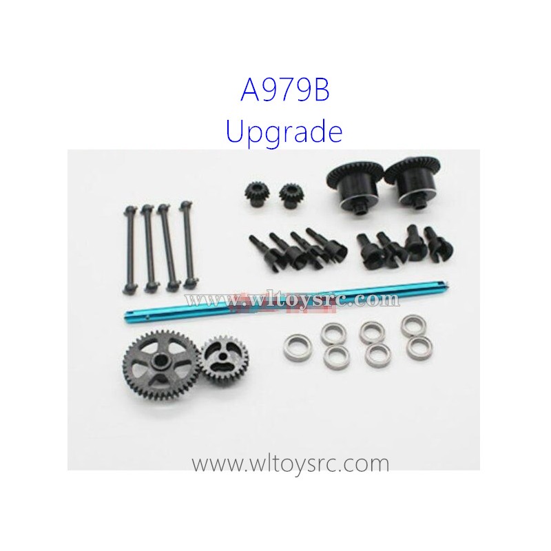 WLTOYS A979B Upgrade Parts, Metal Differential Box, Spur Gear and Bone Dog