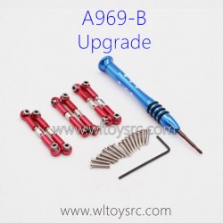 WLTOYS A969B Upgrade Parts, Connect Rods Red