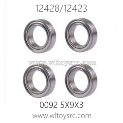 WLTOYS 12423 12428 Parts, 0092 5X9X3 Metal Bearing
