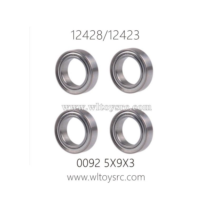 WLTOYS 12423 12428 Parts, 0092 5X9X3 Metal Bearing