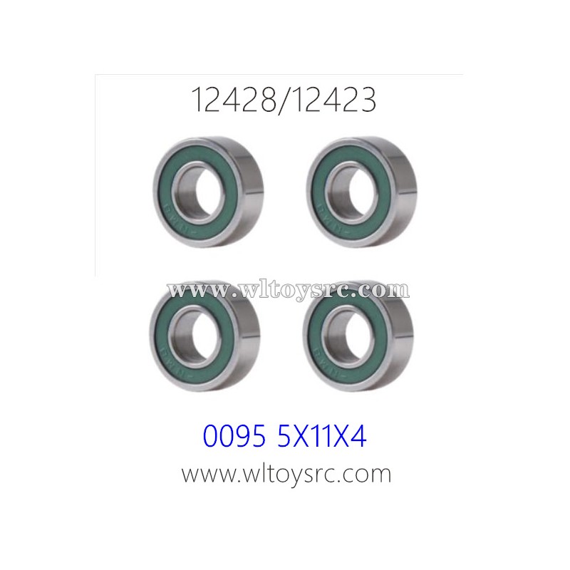 WLTOYS 12423 12428 1/12 RC Car Parts, 0095 5X11X4 Metal Bearing