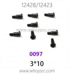 WLTOYS 12423 12428 1/12 RC Car Parts, 0097 3X10 Screws