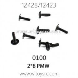 WLTOYS 12423 12428 1/12 RC Car Parts, 0100 2X8 PMW Screws