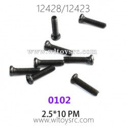 WLTOYS 12423 12428 1/12 RC Car Parts, 0102 2.5X10 PM Screws