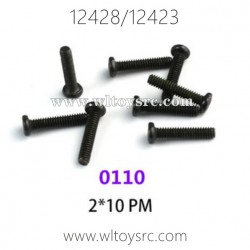 WLTOYS 12423 12428 1/12 Car Parts, 0110 2X10 PM Screws