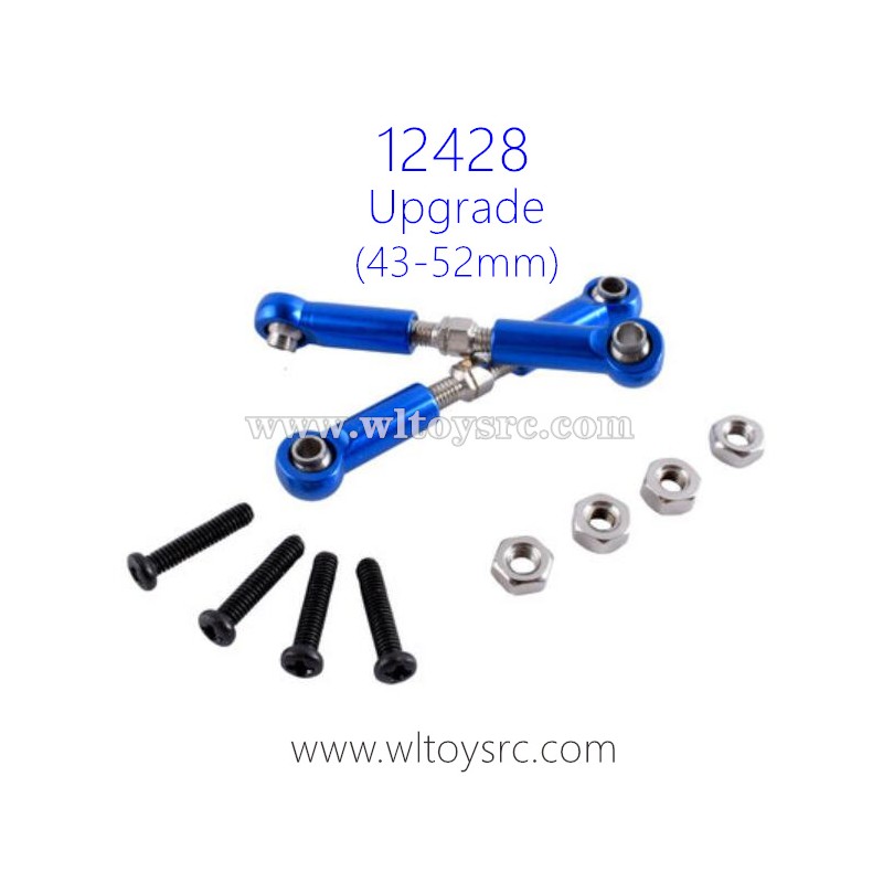 WLTOYS 12428 Upgrade Parts, Front Upper Arm Connect Rod 43-52mm