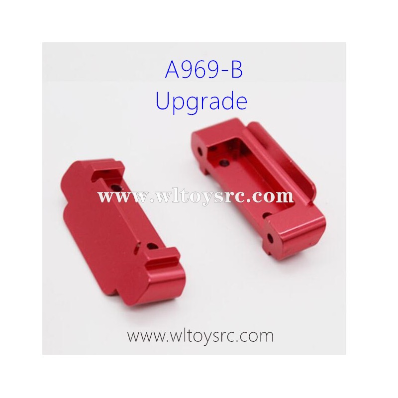 WLTOYS A969B 1/18 Upgrade Parts, Front and Rear Bumper Red