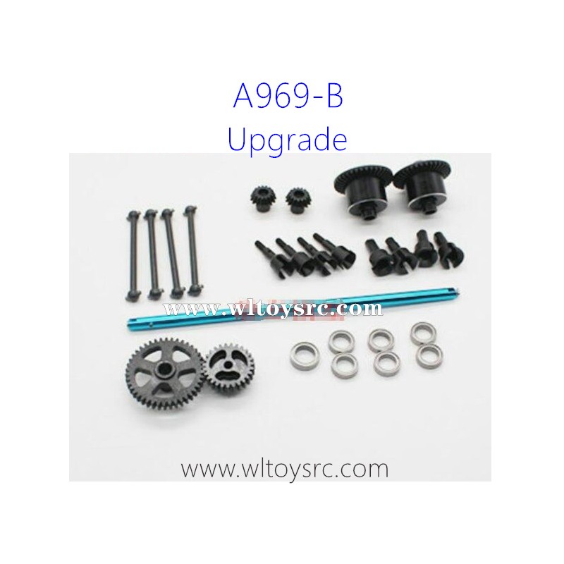 WLTOYS A969B Upgrade Parts, Metal Spur Gear, Bone Dog and Central Shaft