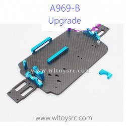 WLTOYS A969B 1/18 RC Truck Upgrade Parts, Bottom Board carbon fiber