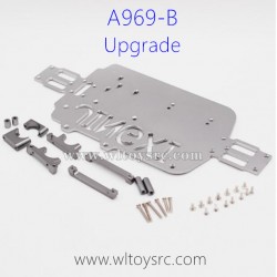 WLTOYS A969B 1/18 Upgrade Parts, Bottom Board Silver