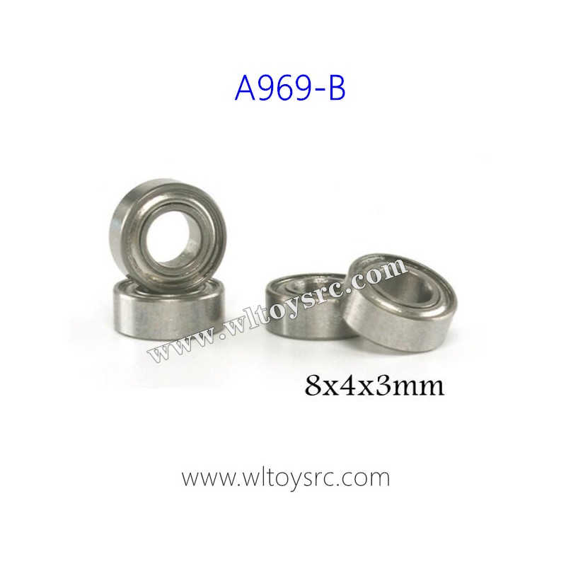 WLTOYS A969B RC Car Upgrade Parts, Bearing 8x4x3MM