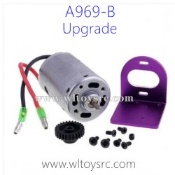 WLTOYS A969B RC Car Upgrade Parts, 540 Motor and Heat Sink Purple