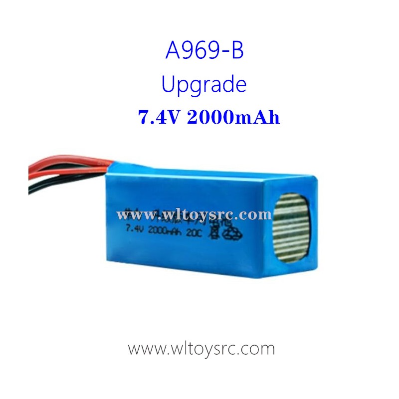 WLTOYS A969B 1/18 RC Truck Upgrade Battery 7.4V 2000mAh