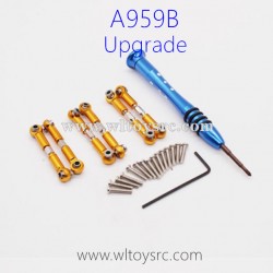 WLTOYS A959B Upgrade Parts Connect Rods Set Adjustable Golden