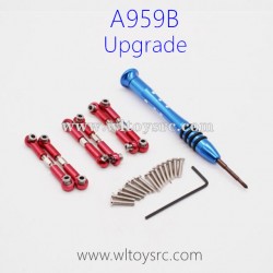 WLTOYS A959B Upgrade Parts Connect Rods Set Red
