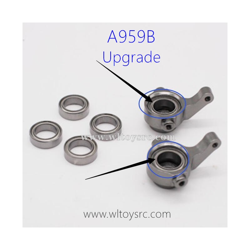 WLTOYS A959B RC Car Upgrade Parts, Front Wheel Seat Bearing 8x12x3.5