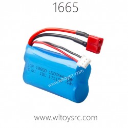 REMO 1665 Parts, 7.4V 1500 Battery, REMO Hobby 1665 RC Truck