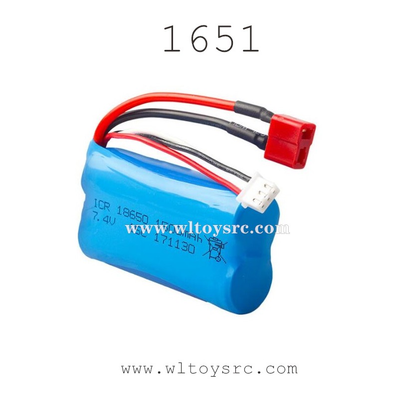 REMO 1651 1/16 RC Car Parts, 7.4V 1500 Battery